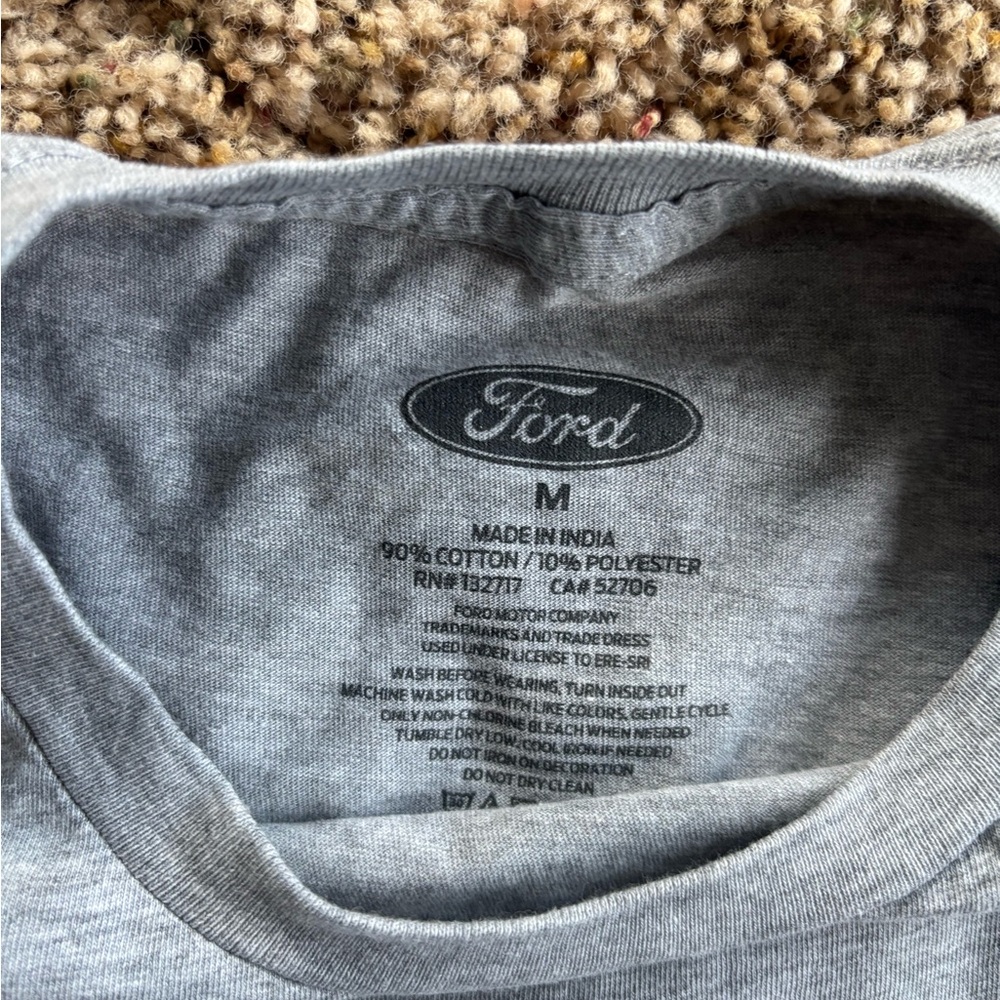 Ford Ranger Light Gray Men's T-Shirt - Picture 3 of 6